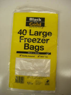 BG Freezer Bags Large 30x45cm Pack of 40